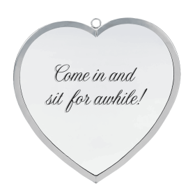 Heart Mirror Come Sit Awhile Sm Silver