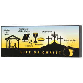 Wall Plaque Life Of Christ Mdf
