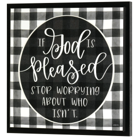 If God Is Pleased Wall Plaque