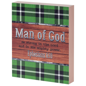 Man Of God Tabletop Wall Plaque