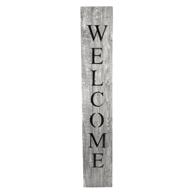 Rustic White Wash Front Porch Welcome Sign