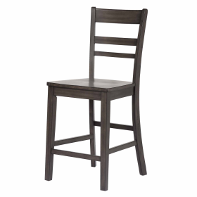 Sunset Trading Shades of Gray Slat Back Stools | Set of 2