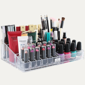 Clear Makeup and Jewelry Organizers - 21 Slots