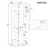 Tall Bathroom Cabinet with Four Doors, Large Storage Space Open Shelve, Upper Storage Cabinet, White