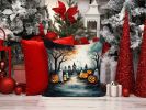 Ghosts Spooky Halloween Throw Pillow Machine Washable, Indoor Outdoor Decorative Pillow for Couch, Bed or Patio, 14Hx14W