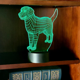 Golden Retriever (Base Size: 5 1/2" Solid Wood Base)