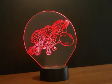 Spiderman (simulated) (Base Size: 5 1/2" Solid Wood Base)