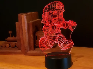 Mario (Base Size: 5 1/2" Solid Wood Base)