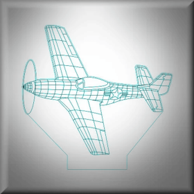 P-51 Mustang Fighter/Bomber (Base Size: No Base)