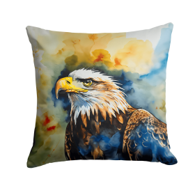 Watercolor Birds Throw Pillow (Design: Eagle 3208)