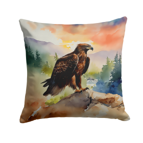 Watercolor Birds Throw Pillow (Design: Eagle 3209)