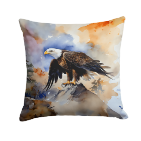 Watercolor Birds Throw Pillow (Design: Eagle 3210)