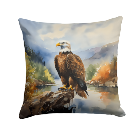 Watercolor Birds Throw Pillow (Design: Eagle 3211)