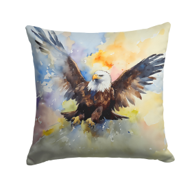 Watercolor Birds Throw Pillow (Design: Eagle 3212)