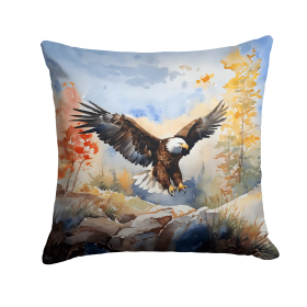 Watercolor Birds Throw Pillow (Design: Eagle 3213)