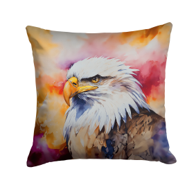 Watercolor Birds Throw Pillow (Design: Eagle 3214)