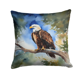 Watercolor Birds Throw Pillow (Design: Eagle 3215)