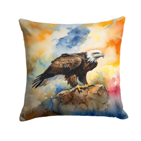 Watercolor Birds Throw Pillow (Design: Eagle 3217)