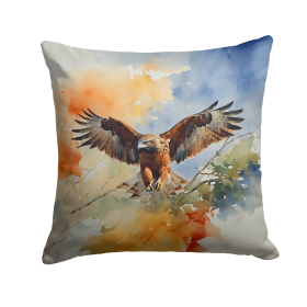 Watercolor Birds Throw Pillow (Design: Hawk 3231)