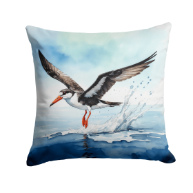 Birds, Birds, Birds Throw Pillow (Design: Black Skimmer 7515)