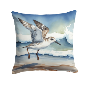 Birds, Birds, Birds Throw Pillow (Design: Sanderling 7524)